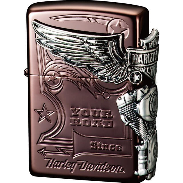 新品 ZIPPO アーマークレストエンブレム ライター 銀イブシ 両面 ジッポー