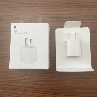 アップル(Apple)のiPhone 5W Power Adapter 新品未使用(バッテリー/充電器)