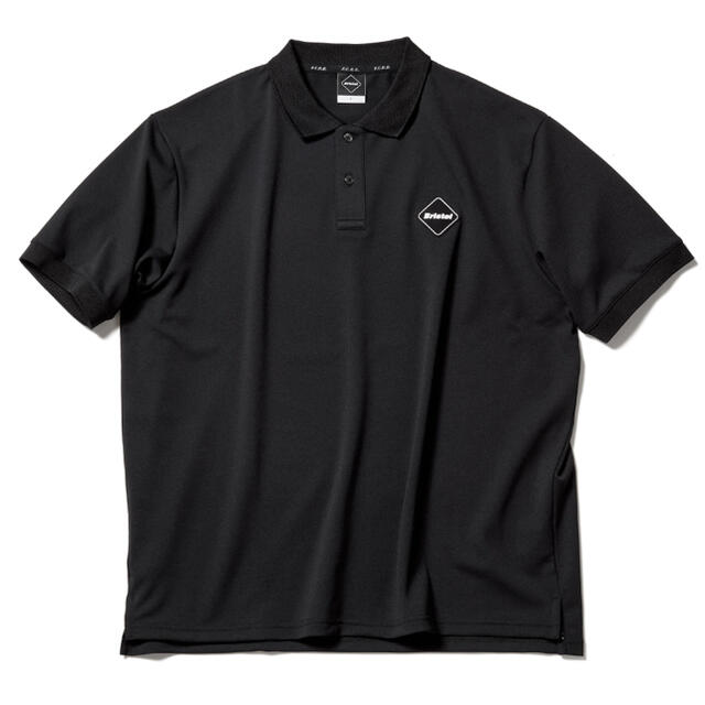 L 新品 送料無料 FCRB 21SS EMBLEM POLO BLACKメンズ