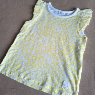 セラフ(Seraph)の黄色花柄ティシャツ110(Tシャツ/カットソー)