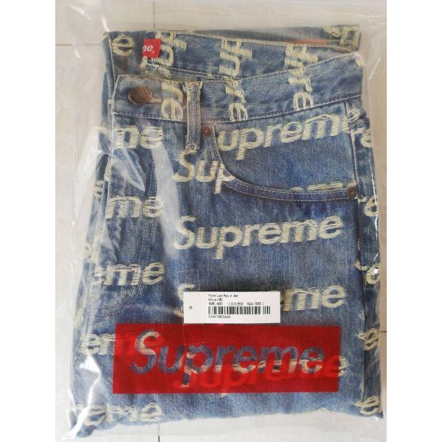 Supreme(シュプリーム)のSupreme Frayed Logos Regular Jean 30 メンズのジャケット/アウター(Gジャン/デニムジャケット)の商品写真