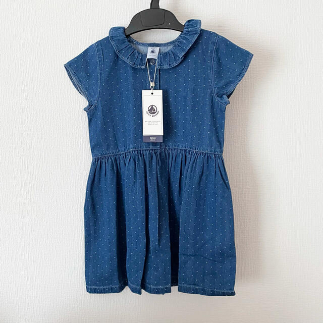 PETIT BATEAU(プチバトー)の＊ご専用＊ 新品未使用  プチバトー  ワンピース  カットソー  36m キッズ/ベビー/マタニティのキッズ服女の子用(90cm~)(ワンピース)の商品写真