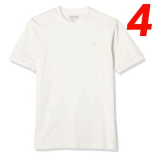 ラコステ(LACOSTE)のラコステ Tシャツ ホワイト TH651EL サイズ4 日本サイズL相当(Tシャツ/カットソー(半袖/袖なし))