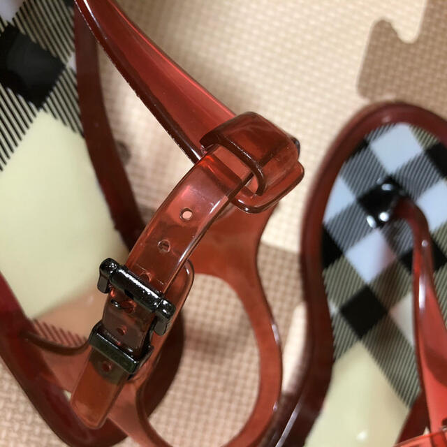 BURBERRY バーバリー  15cm  シューズ　レッド　ストラップ　ベビー