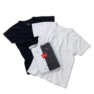 アダムエロぺ(Adam et Rope')のHanes for BIOTOP  半袖　Tシャツ　ホワイト　ブラック　2枚　(Tシャツ(半袖/袖なし))