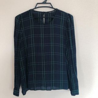 ザラ(ZARA)のZARA チェック柄トップス(シャツ/ブラウス(長袖/七分))