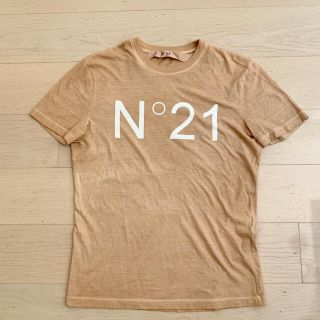 ヌメロヴェントゥーノ(N°21)の値下✨N°21 ヌメロヴェントゥーノ半袖Tシャツベージュ40(Tシャツ(半袖/袖なし))