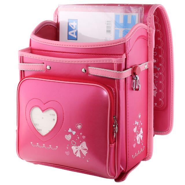 新品 ランドセル ピンク リボン ハート 女の子の通販 by キャン 新品 ランドセル ピンク リボン ハート 女の子の通販 by キャン