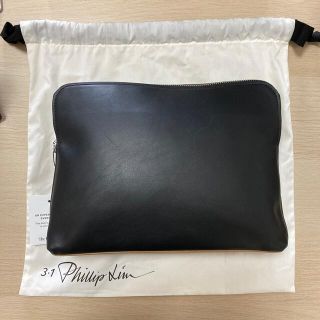 スリーワンフィリップリム(3.1 Phillip Lim)の【新品、未使用】3.1 Phillip Lim バイカラー クラッチバッグ(クラッチバッグ)