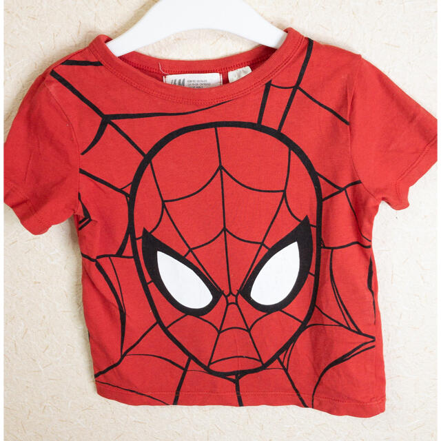 H&M(エイチアンドエム)のH&M（エイチアンドエム）スパイダーマン Tシャツ 90サイズ★送料無料 キッズ/ベビー/マタニティのキッズ服男の子用(90cm~)(Tシャツ/カットソー)の商品写真