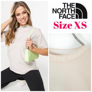 ザノースフェイス(THE NORTH FACE)の欧州限定◆ノースフェイス　zumu ベージュTシャツ　UK XS  日本XL相当(Tシャツ(半袖/袖なし))