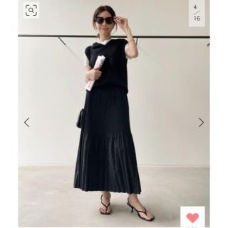 アパルトモンドゥーズィエムクラス(L'Appartement DEUXIEME CLASSE)の新品【KALLMEYER/カルメイヤー】Pleats Skirt (ロングスカート)