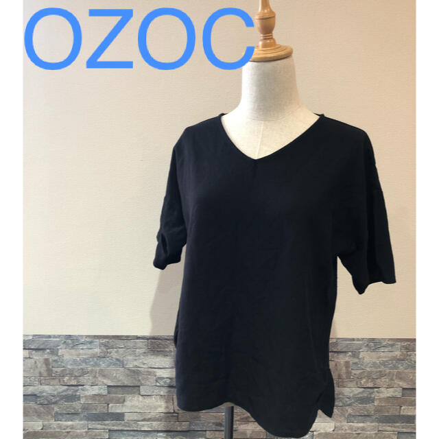 OZOC(オゾック)の＊ OZOC オゾック　半袖　黒　着痩せ　美シルエット　ヘビロテ レディースのトップス(カットソー(長袖/七分))の商品写真