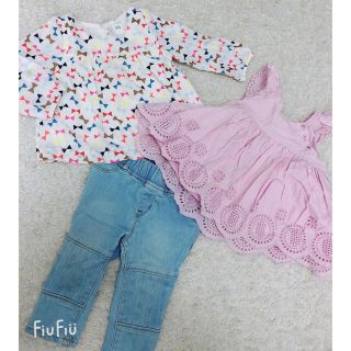 ベビーギャップ(babyGAP)のトップス×デニム3点セット(シャツ/カットソー)