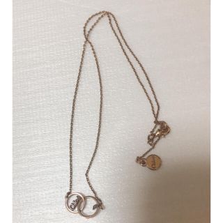 クロエ(Chloe)のChloe クロエ　ネックレス　サークルモチーフ　ツインリング(ネックレス)