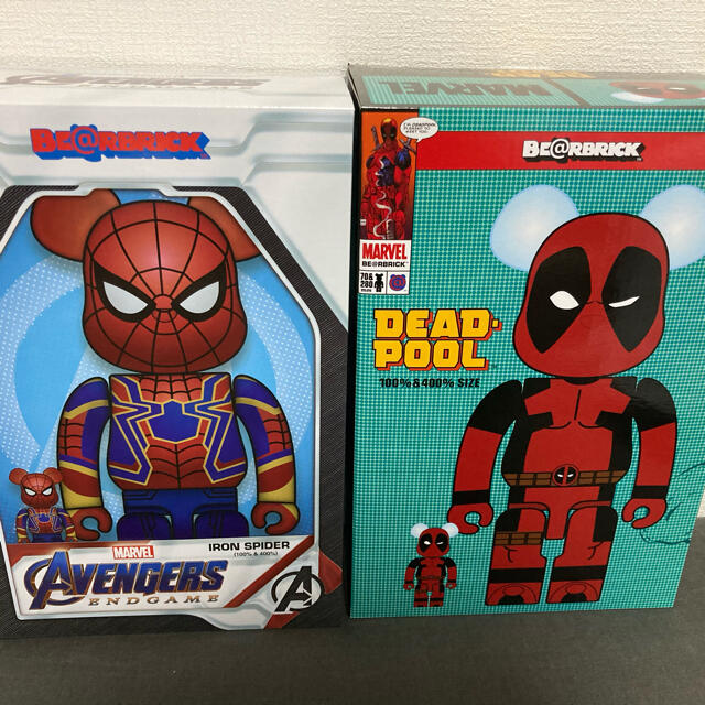 BE@RBRICK IRON SPIDER DEADPOOL 100% 400%その他