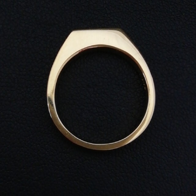 K18YG　◻️新品仕上げ済み✨オシャレメンズ&レディース◻️印台リング◻️ メンズのアクセサリー(リング(指輪))の商品写真