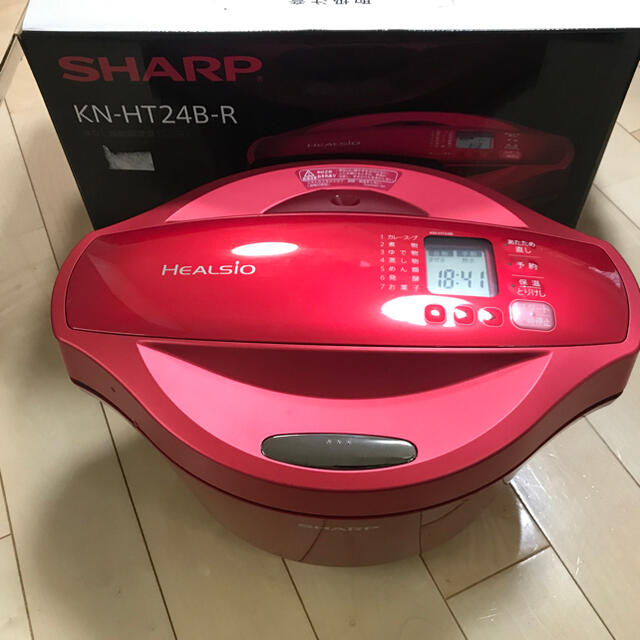 ヘルシオ　ホットクック　2.4L KN-HT24B-R SHARP 自動調理鍋スマホ/家電/カメラ