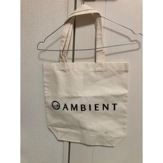 トートバッグ　白　ambient 新品未使用(エコバッグ)