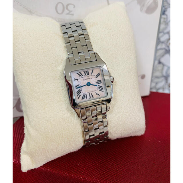 極美品✨カルティエサントスドゥモワゼル限定ピンクシェル????SM 極美品✨カルティエサントスドゥモワゼル限定ピンクシェル????SM