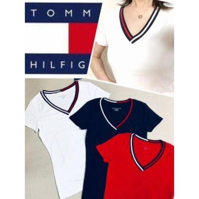 TOMMY HILFIGER(トミーヒルフィガー)のtommy hilfiger レディースのトップス(Tシャツ(半袖/袖なし))の商品写真