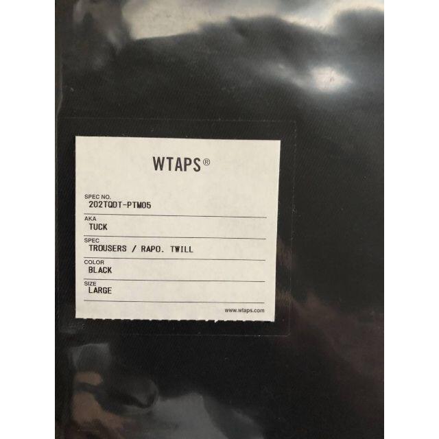 BLACK L 20AW WTAPS TUCK / TROUSERS / RAP | www.fleettracktz.com