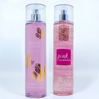 バスアンドボディーワークス(Bath & Body Works)のセール！BBW Brown sugarとPink Cashmereミスト2点(香水(女性用))