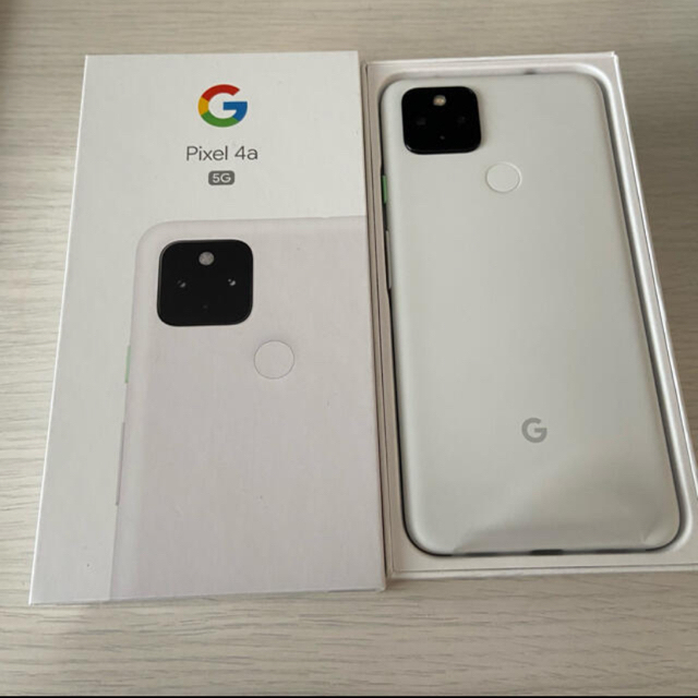 Google Pixel(グーグルピクセル)のGooglepixel4a (5G)ClearlyWhite128GB 新品 スマホ/家電/カメラのスマートフォン/携帯電話(スマートフォン本体)の商品写真