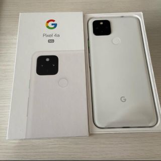 グーグルピクセル(Google Pixel)のGooglepixel4a (5G)ClearlyWhite128GB 新品(スマートフォン本体)