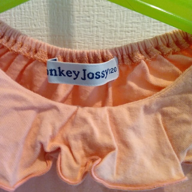 Donkey Jossy(ドンキージョシー)の120サイズ フリルコットンTシャツ キッズ/ベビー/マタニティのキッズ服女の子用(90cm~)(Tシャツ/カットソー)の商品写真