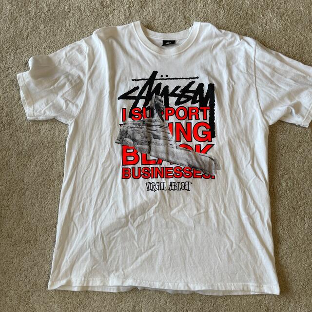 OFF-WHITE(オフホワイト)のoff white×stussy 40WT Tee  XLサイズ メンズのトップス(Tシャツ/カットソー(半袖/袖なし))の商品写真