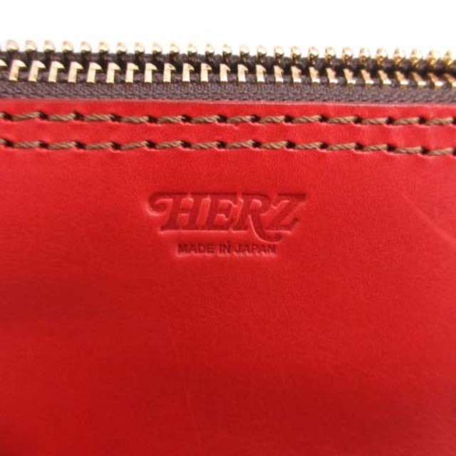HERZ(ヘルツ)のヘルツ ハンドバッグ ショルダーバッグ 2way レザー 赤 レッド /MF26 レディースのバッグ(ハンドバッグ)の商品写真