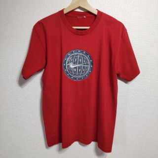 ナイキ(NIKE)のNIKE　ナイキ　Tシャツ　プリント　レッド　メンズ　輸入品　古着　USED(Tシャツ/カットソー(半袖/袖なし))