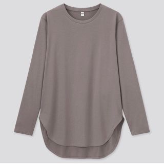 ユニクロ(UNIQLO)のユニクロ コットンロングシャツテールT(Tシャツ(長袖/七分))