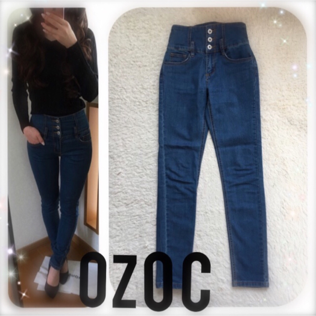 OZOC(オゾック)のOZOC★ハイウエストスキニーパンツ レディースのパンツ(デニム/ジーンズ)の商品写真