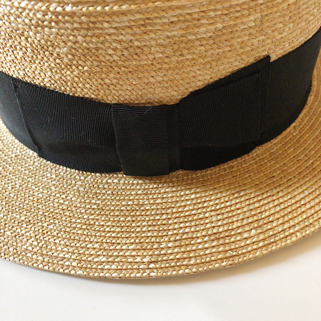 CA4LA(カシラ)のカシラ　カンカン帽子　美品 レディースの帽子(麦わら帽子/ストローハット)の商品写真