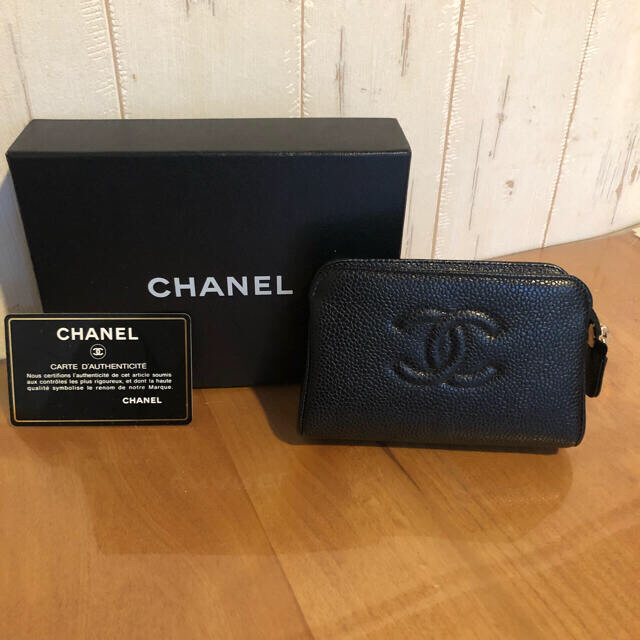 CHANEL(シャネル)の『最終お値下げ』シャネル　ポーチ　キャビアスキン レディースのファッション小物(ポーチ)の商品写真