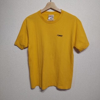 ナイキ(NIKE)のNIKE　ナイキ　Tシャツ　刺繍ロゴ　Lサイズ　レディース　黄色　USA製　輸入(Tシャツ(半袖/袖なし))
