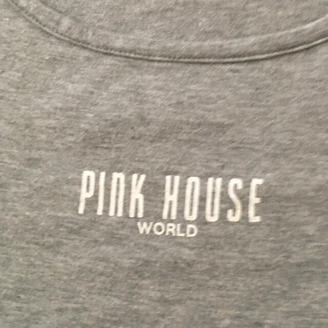 PINK HOUSE(ピンクハウス)のピンクハウス　グレーロゴキャミソール レディースのトップス(キャミソール)の商品写真