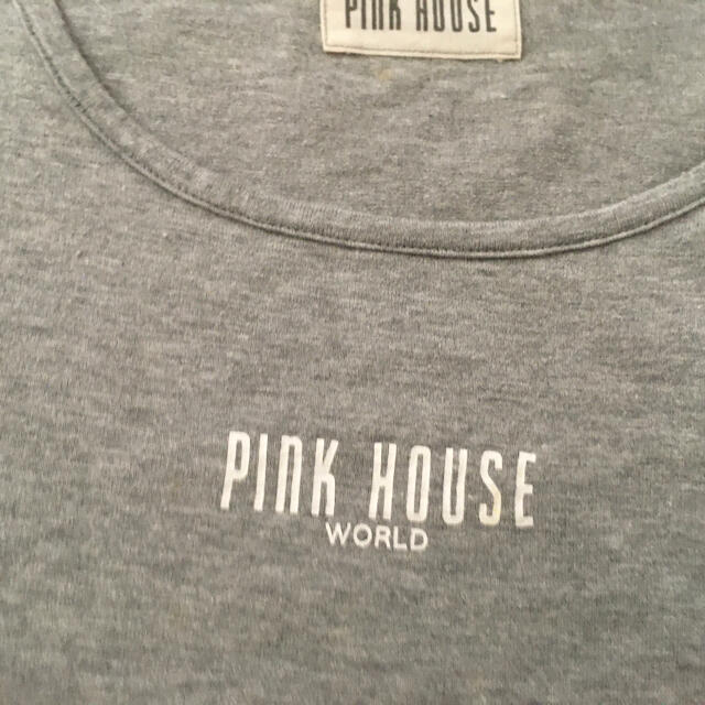 PINK HOUSE(ピンクハウス)のピンクハウス　グレーロゴキャミソール レディースのトップス(キャミソール)の商品写真