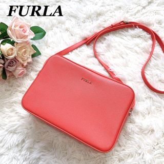 フルラ(Furla)の極美品♡フルラ　リリー　ショルダーバッグ　ダブルジップ ポシェット　斜めがけ(ショルダーバッグ)