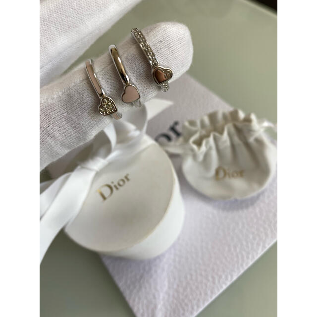 Dior(ディオール)のディオール Dior  ハートリング３点セット レディースのアクセサリー(リング(指輪))の商品写真