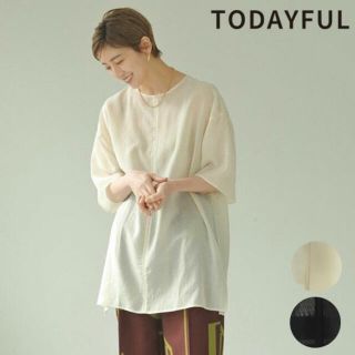 トゥデイフル(TODAYFUL)のtodayful シアーオーバーブラウス(Tシャツ(半袖/袖なし))