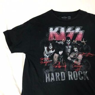 KISS × Hard Rock Cafe バンドTシャツ XL(Tシャツ/カットソー(半袖/袖なし))