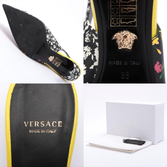 VERSACE(ヴェルサーチ)のヴェルサーチ  レザー 38 ブラック レディース その他靴 レディースの靴/シューズ(その他)の商品写真