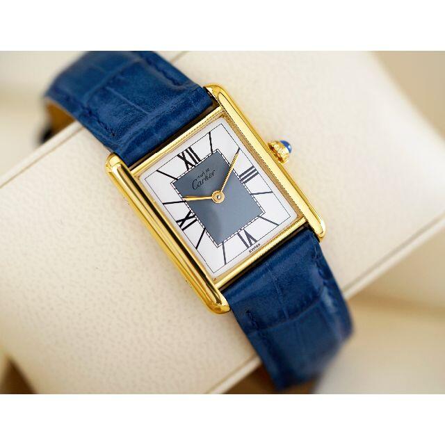 Cartier(カルティエ)の美品 カルティエ マスト タンク グレー ホワイト ローマン LM Cartie メンズの時計(腕時計(アナログ))の商品写真
