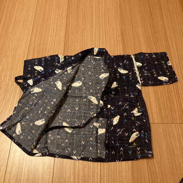 サンリオ(サンリオ)の美品 しんかんくん甚平　100cm キッズ/ベビー/マタニティのキッズ服男の子用(90cm~)(甚平/浴衣)の商品写真