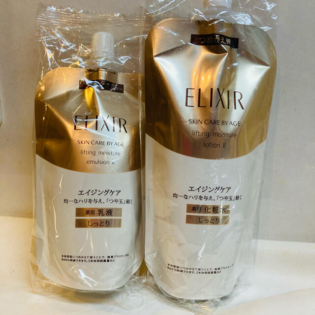 ELIXIR(エリクシール)のエリクシール   詰め替え　化粧水＆乳液　しっとり コスメ/美容のスキンケア/基礎化粧品(化粧水/ローション)の商品写真