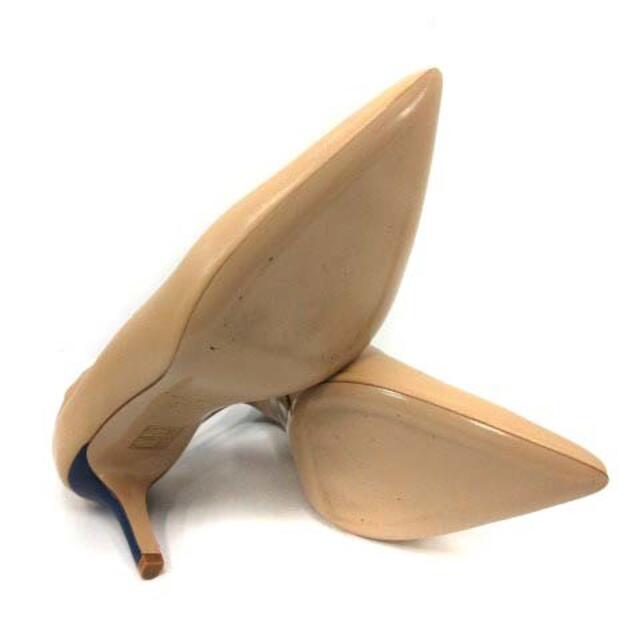 FABIO RUSCONI(ファビオルスコーニ)のファビオルスコーニ パンプス レザー 36 23～23.5cm ベージュ 青 レディースの靴/シューズ(ハイヒール/パンプス)の商品写真