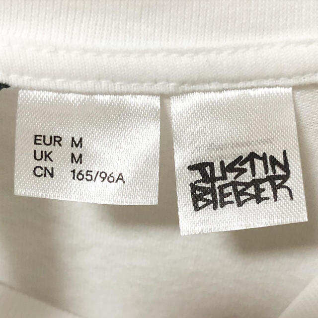 H&M(エイチアンドエム)の完売品❗️Justin Bieber changes プリント Tシャツ メンズのトップス(Tシャツ/カットソー(半袖/袖なし))の商品写真